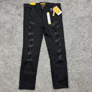 Regal Exchange Black Distressed Jeans Mens Comfort Fit 36x30